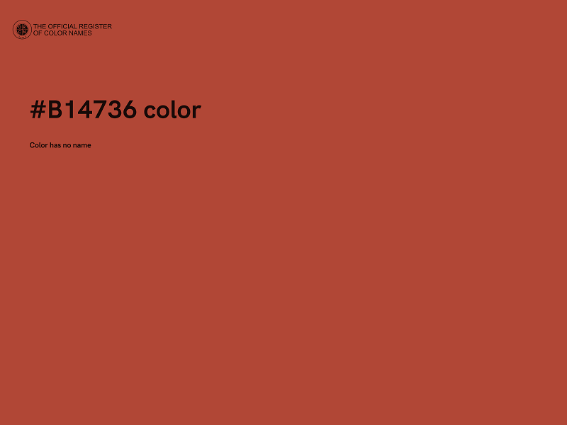 #B14736 color image