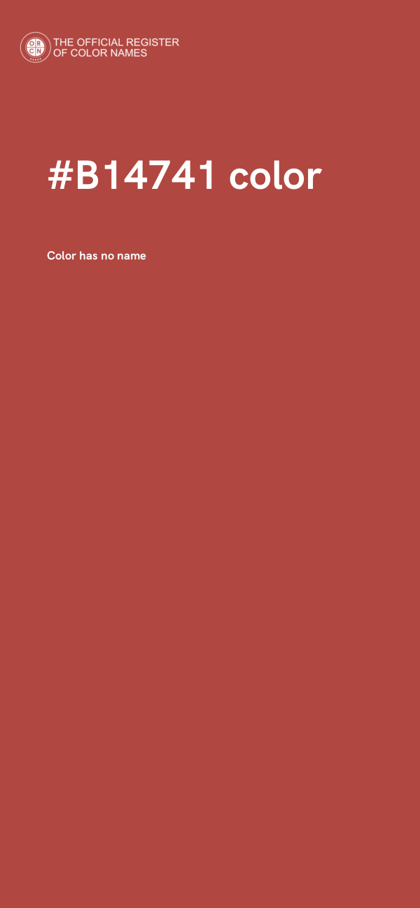#B14741 color image
