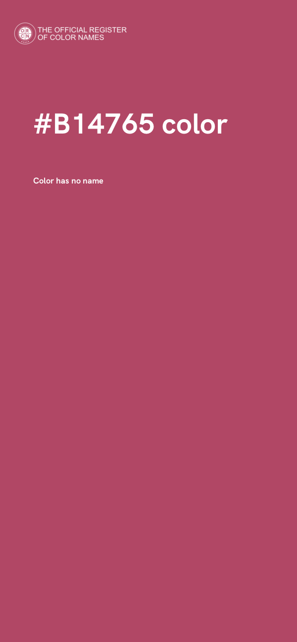 #B14765 color image