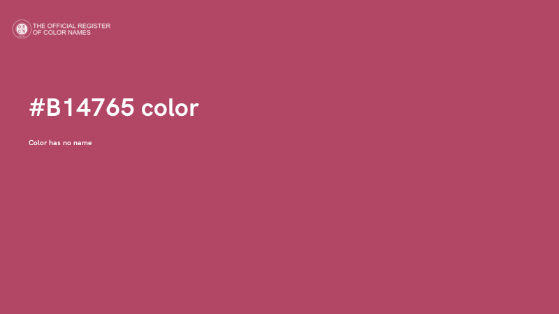 #B14765 color image