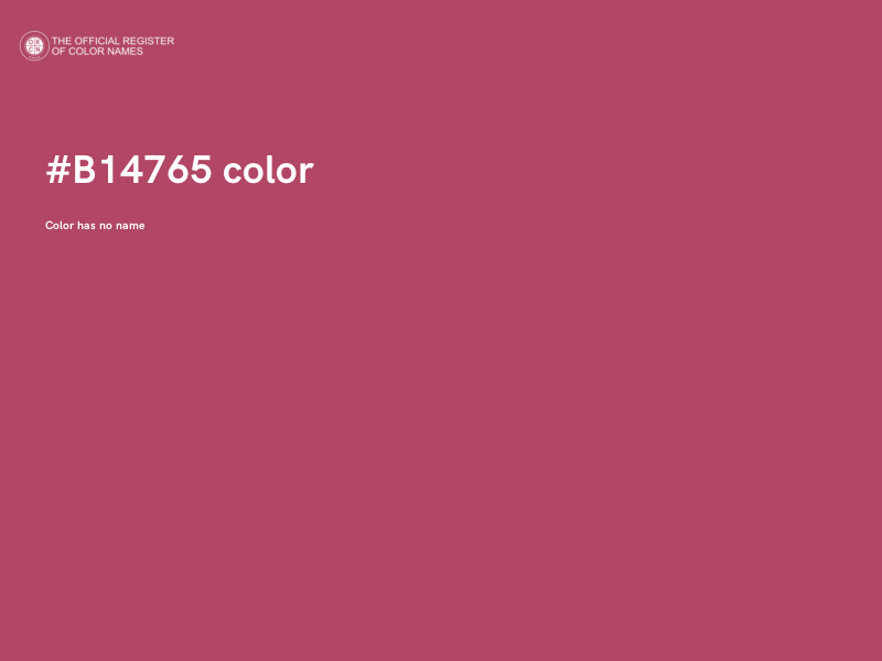 #B14765 color image