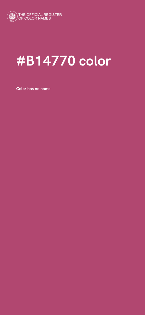 #B14770 color image