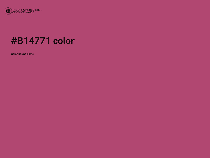 #B14771 color image