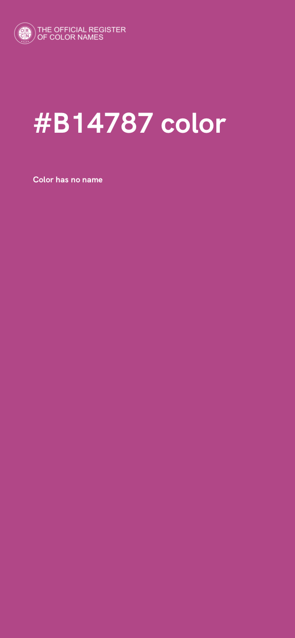 #B14787 color image