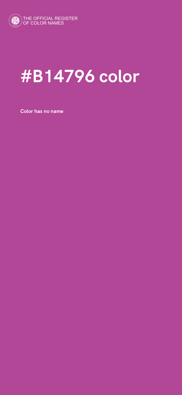 #B14796 color image