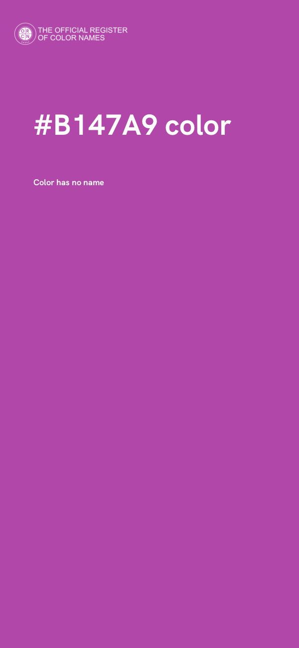 #B147A9 color image