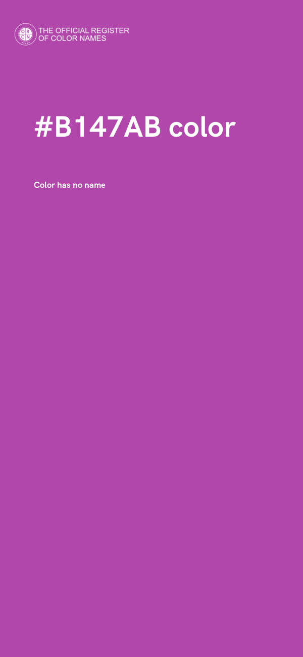 #B147AB color image