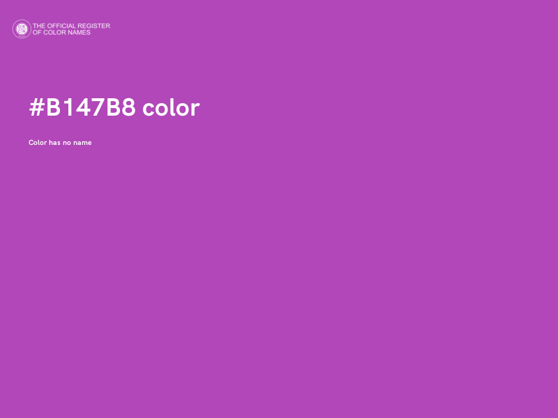 #B147B8 color image
