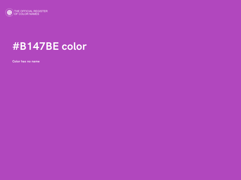 #B147BE color image