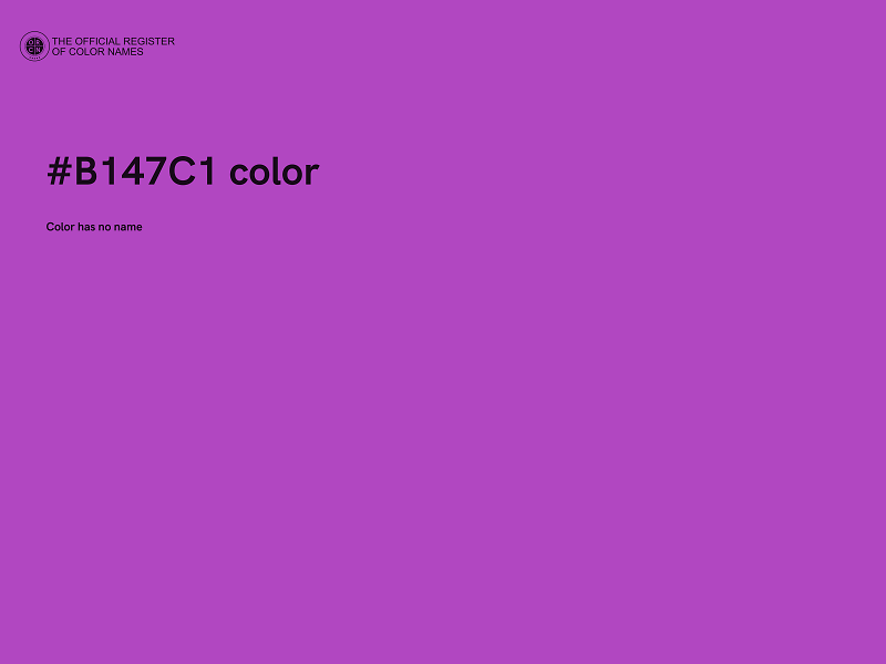 #B147C1 color image