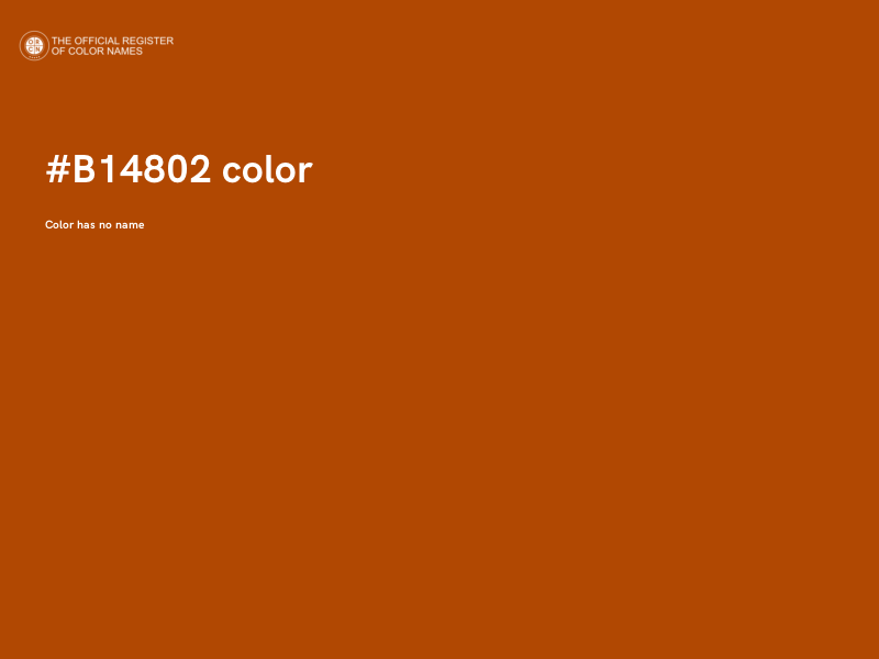 #B14802 color image