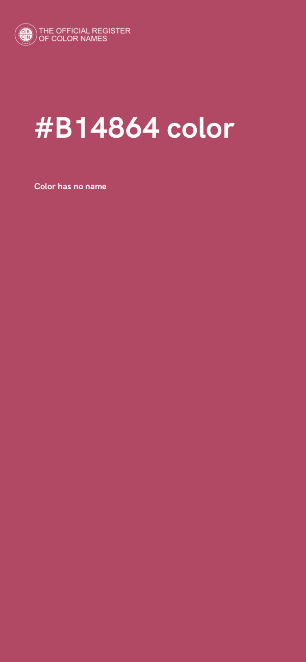 #B14864 color image