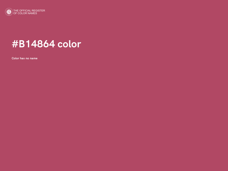 #B14864 color image