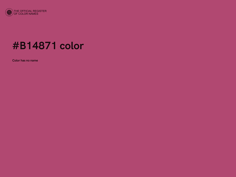 #B14871 color image