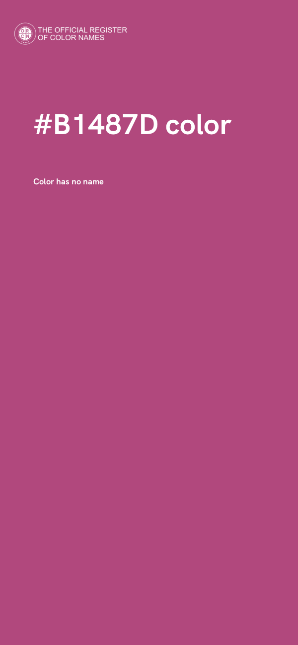 #B1487D color image