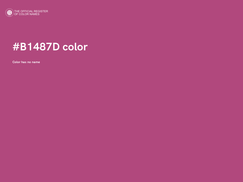 #B1487D color image