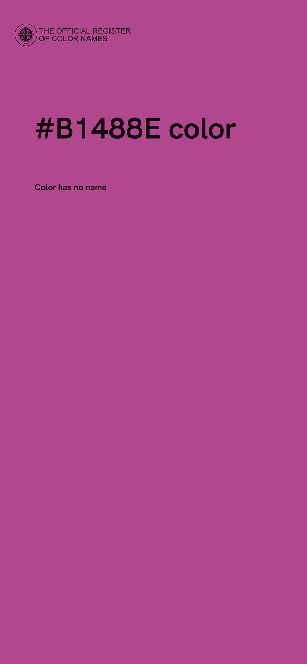 #B1488E color image