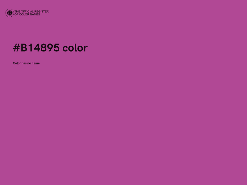 #B14895 color image