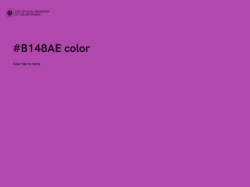 #B148AE color image