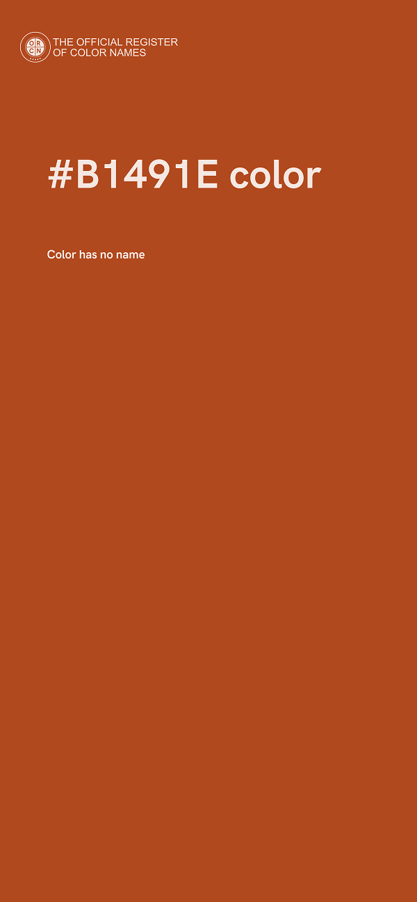 #B1491E color image