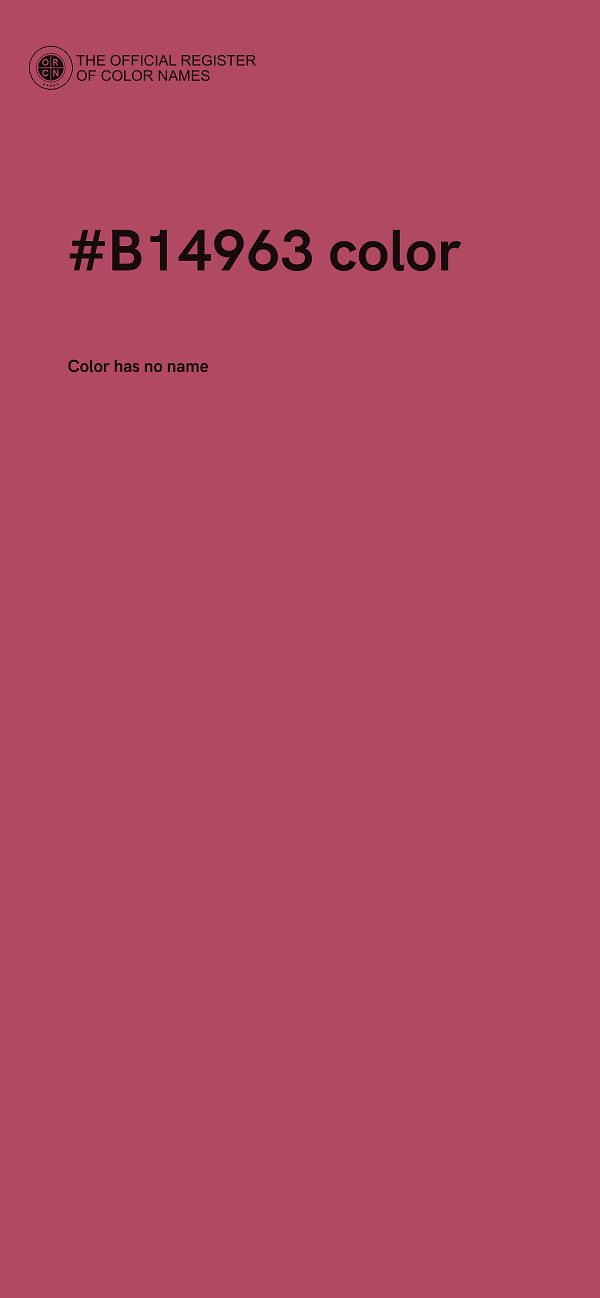 #B14963 color image