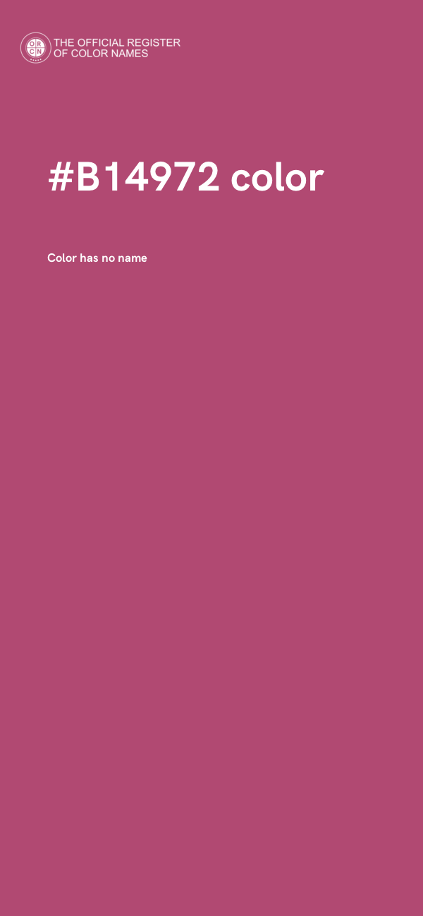 #B14972 color image