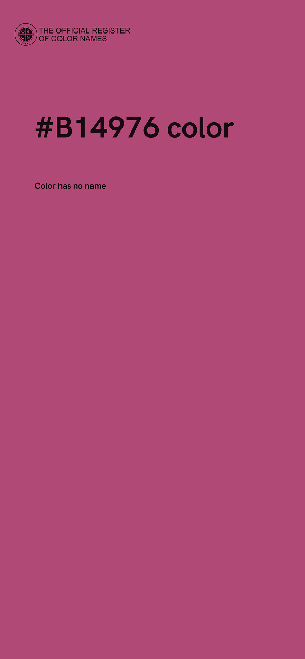 #B14976 color image
