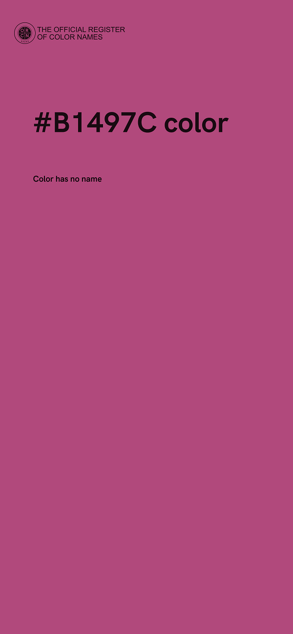 #B1497C color image