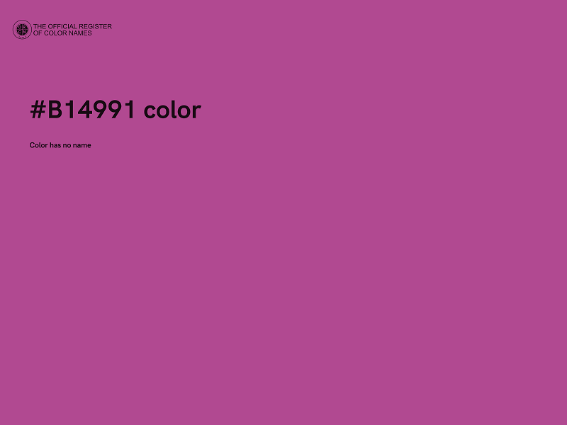 #B14991 color image