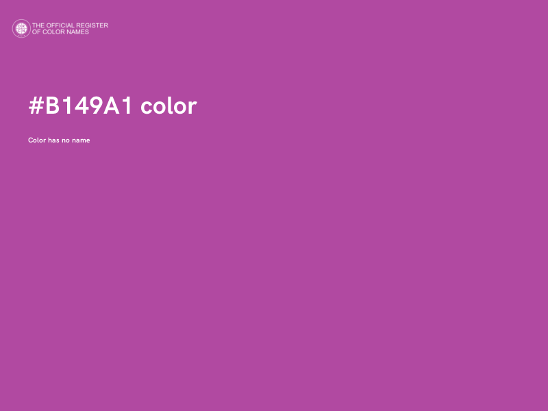 #B149A1 color image