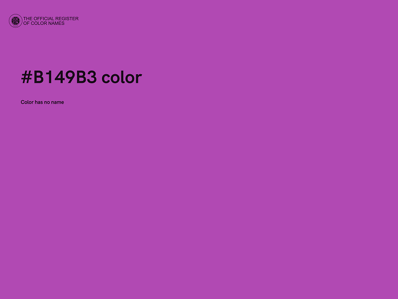 #B149B3 color image