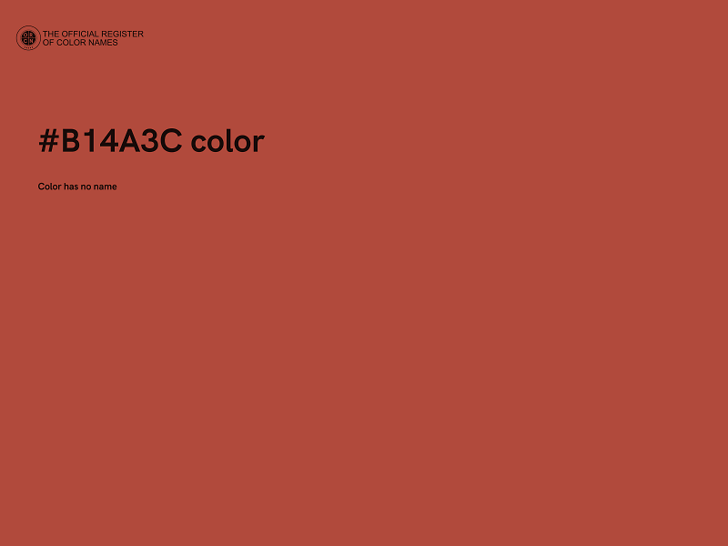 #B14A3C color image