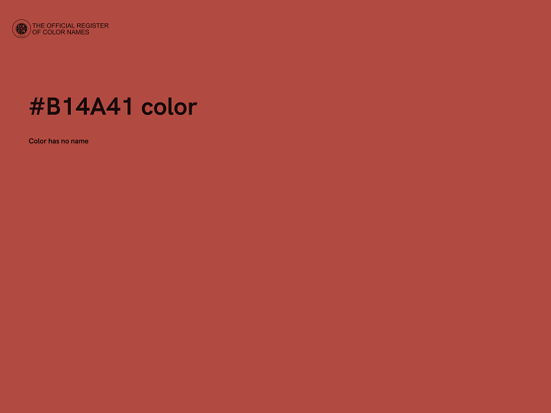 #B14A41 color image