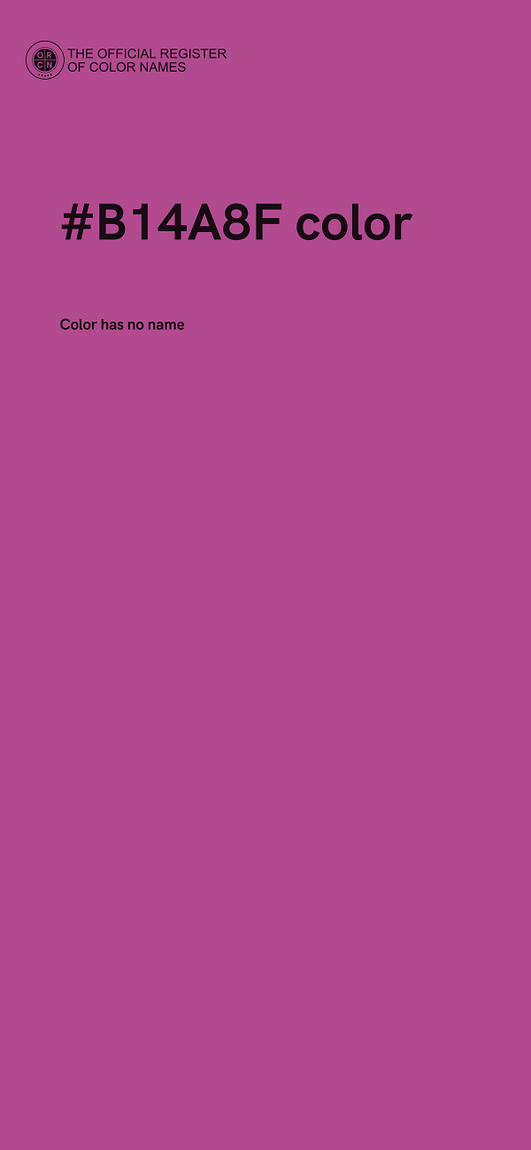 #B14A8F color image