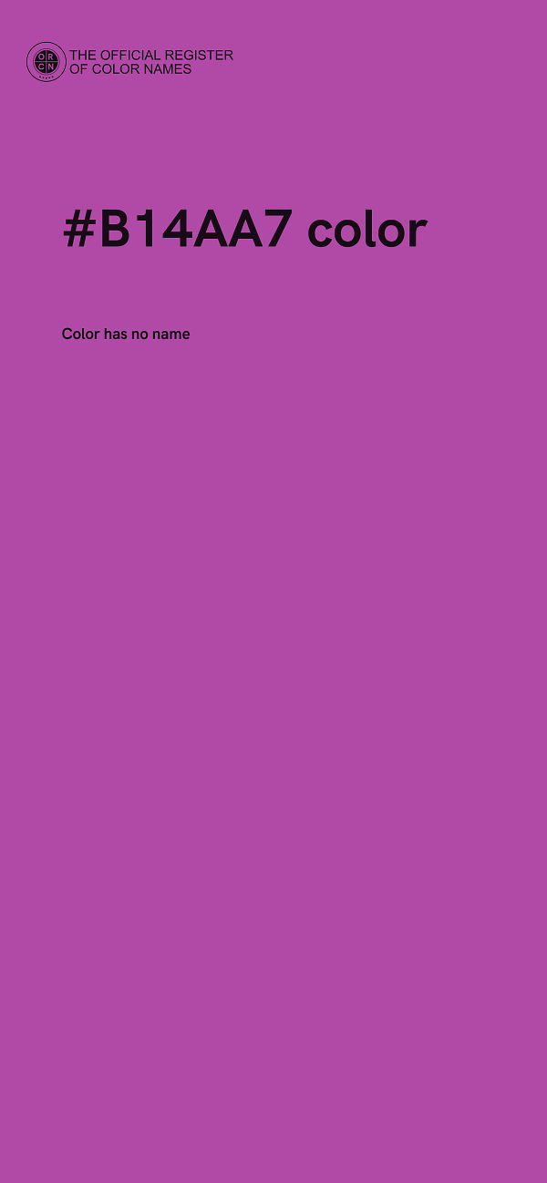 #B14AA7 color image