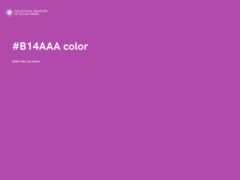 #B14AAA color image