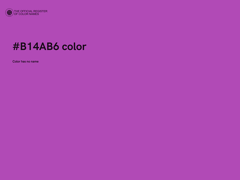 #B14AB6 color image