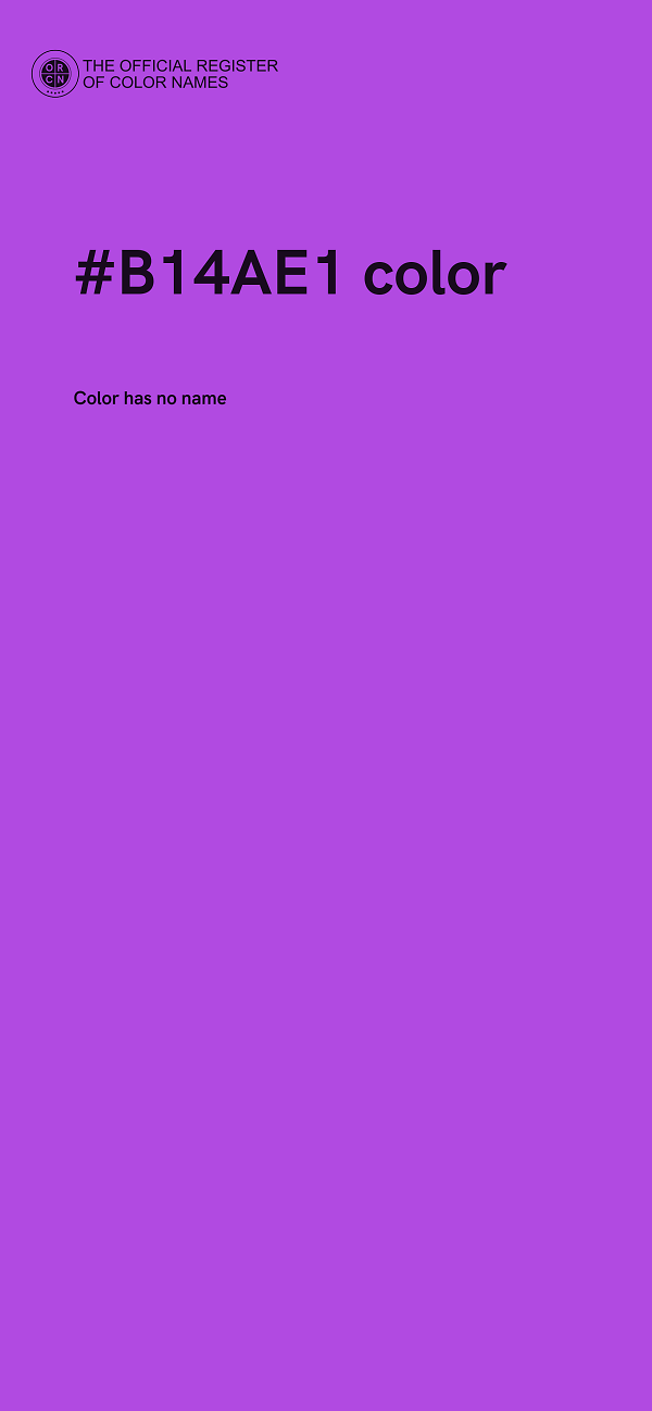 #B14AE1 color image