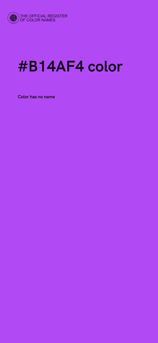 #B14AF4 color image