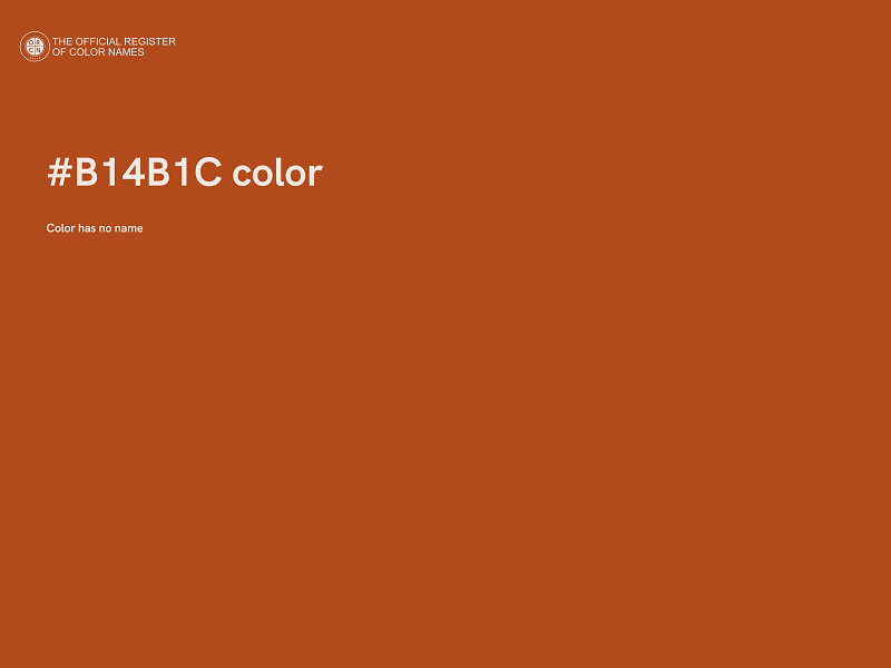 #B14B1C color image