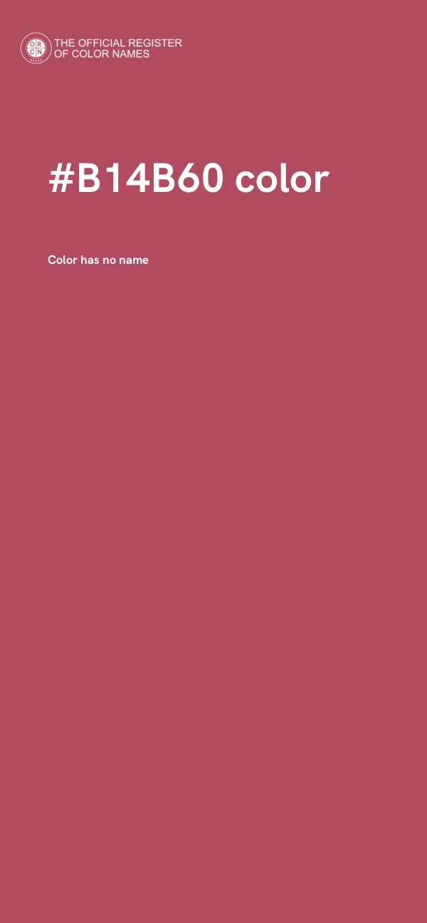 #B14B60 color image