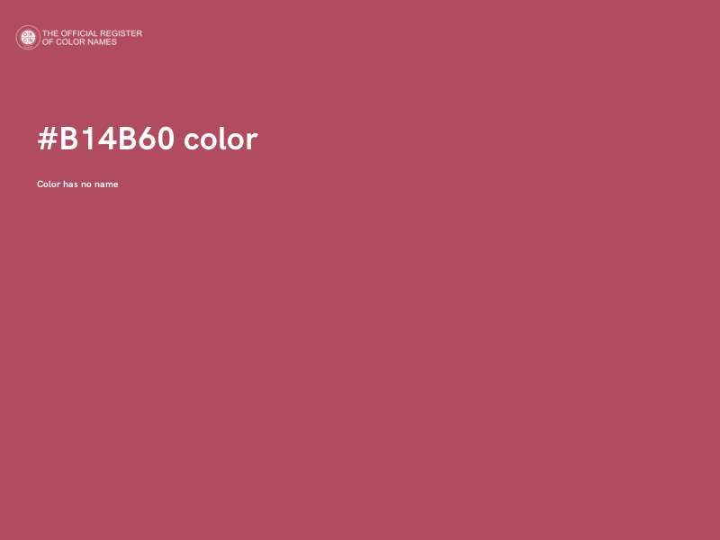 #B14B60 color image