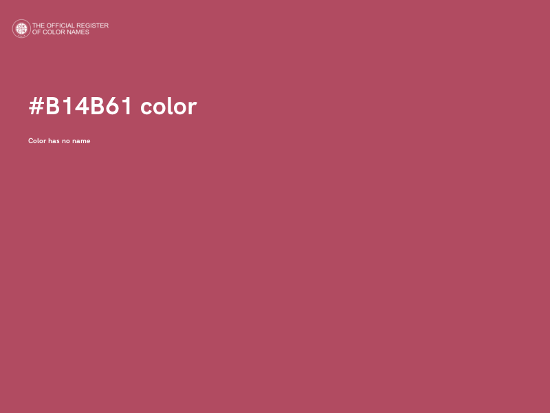 #B14B61 color image
