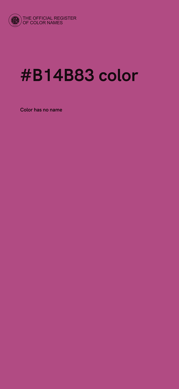 #B14B83 color image