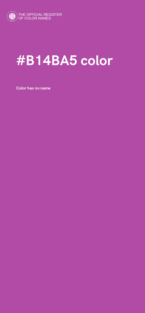 #B14BA5 color image
