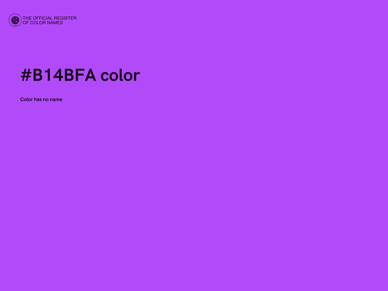 #B14BFA color image