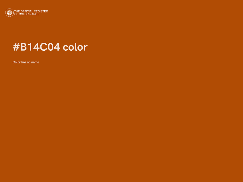 #B14C04 color image