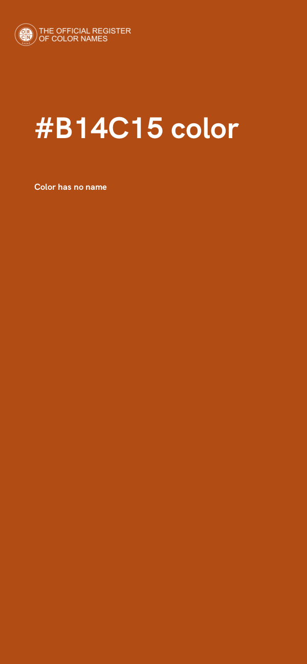 #B14C15 color image