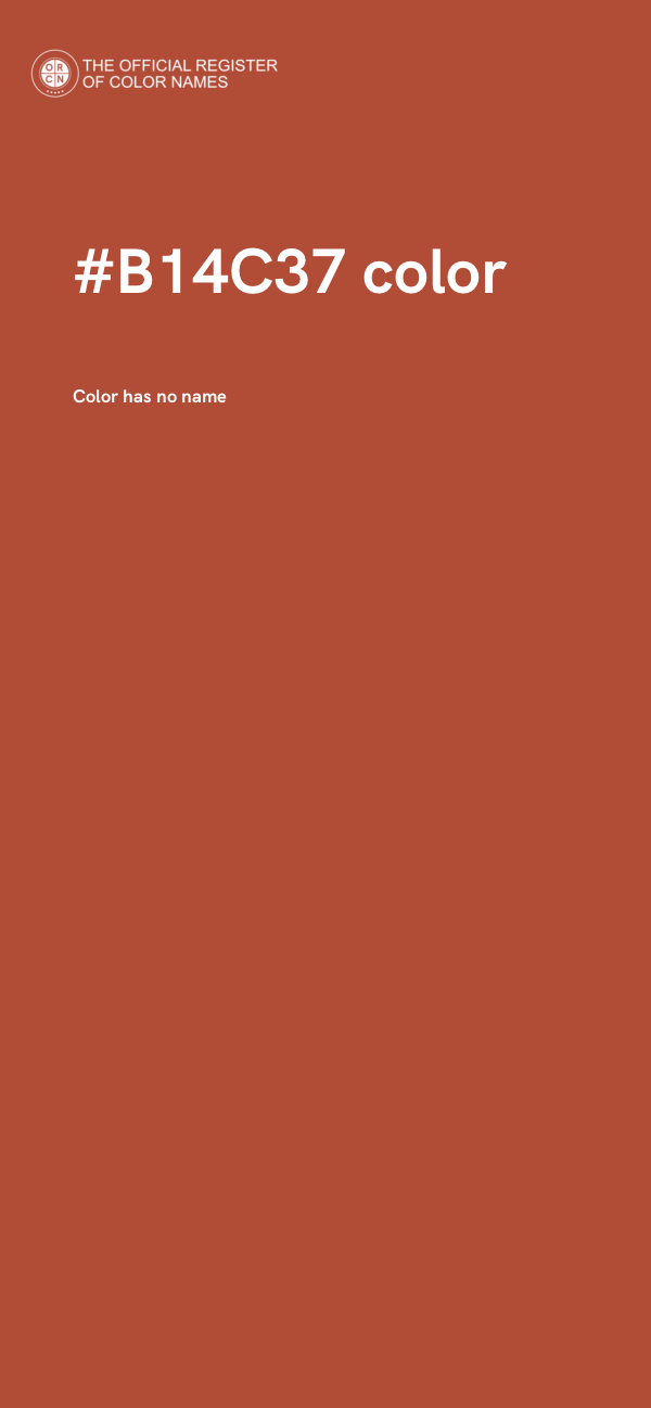 #B14C37 color image