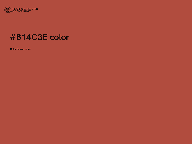 #B14C3E color image